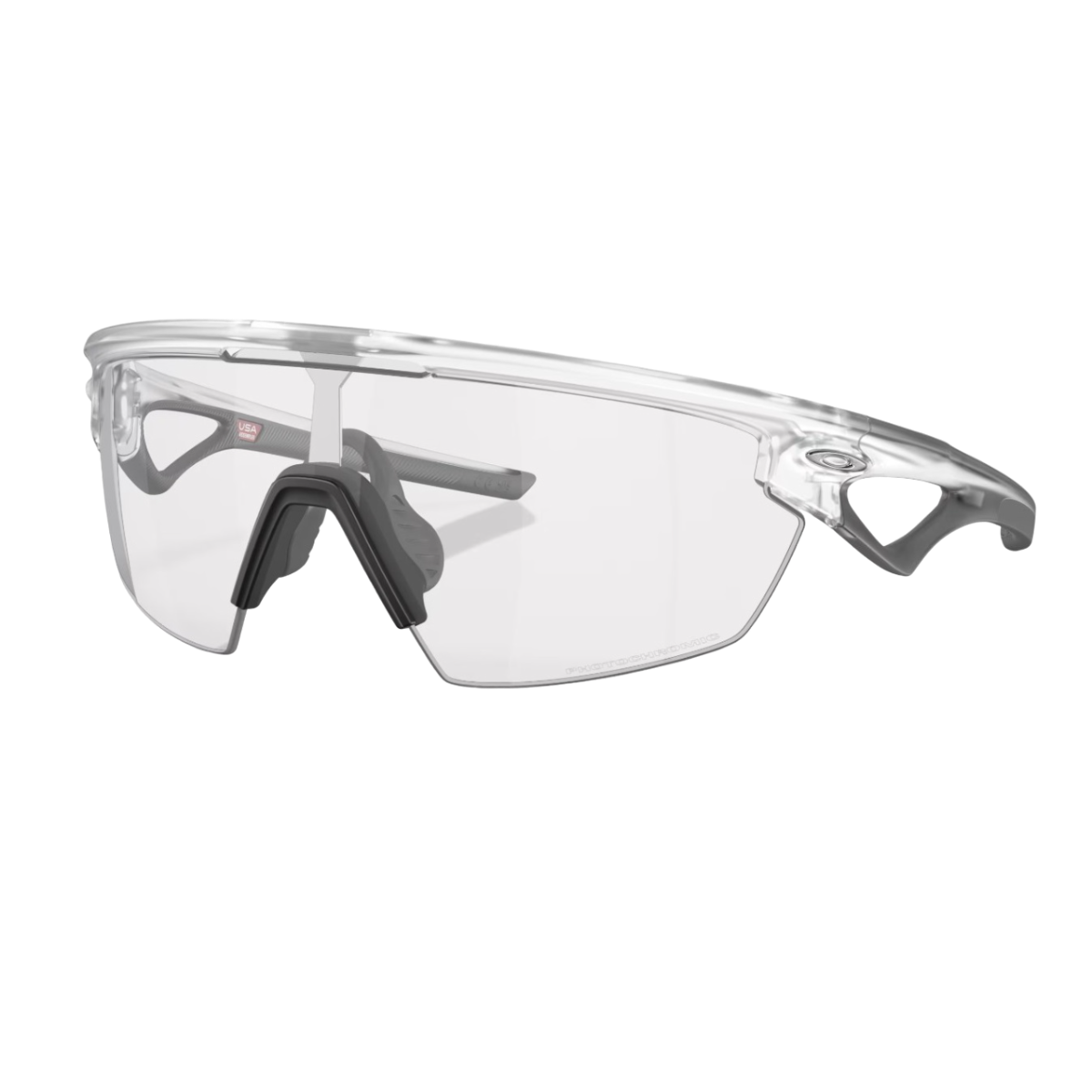 Ochelari de soare Oakley Sphaera Matte Clear / Clear To Black Iridium Photochromic