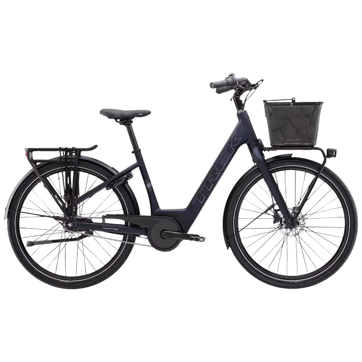 Bicicleta electrica Trek District+ 1 Coaster Lowstep 27.5" 2026-Bleumarin Inchis-S