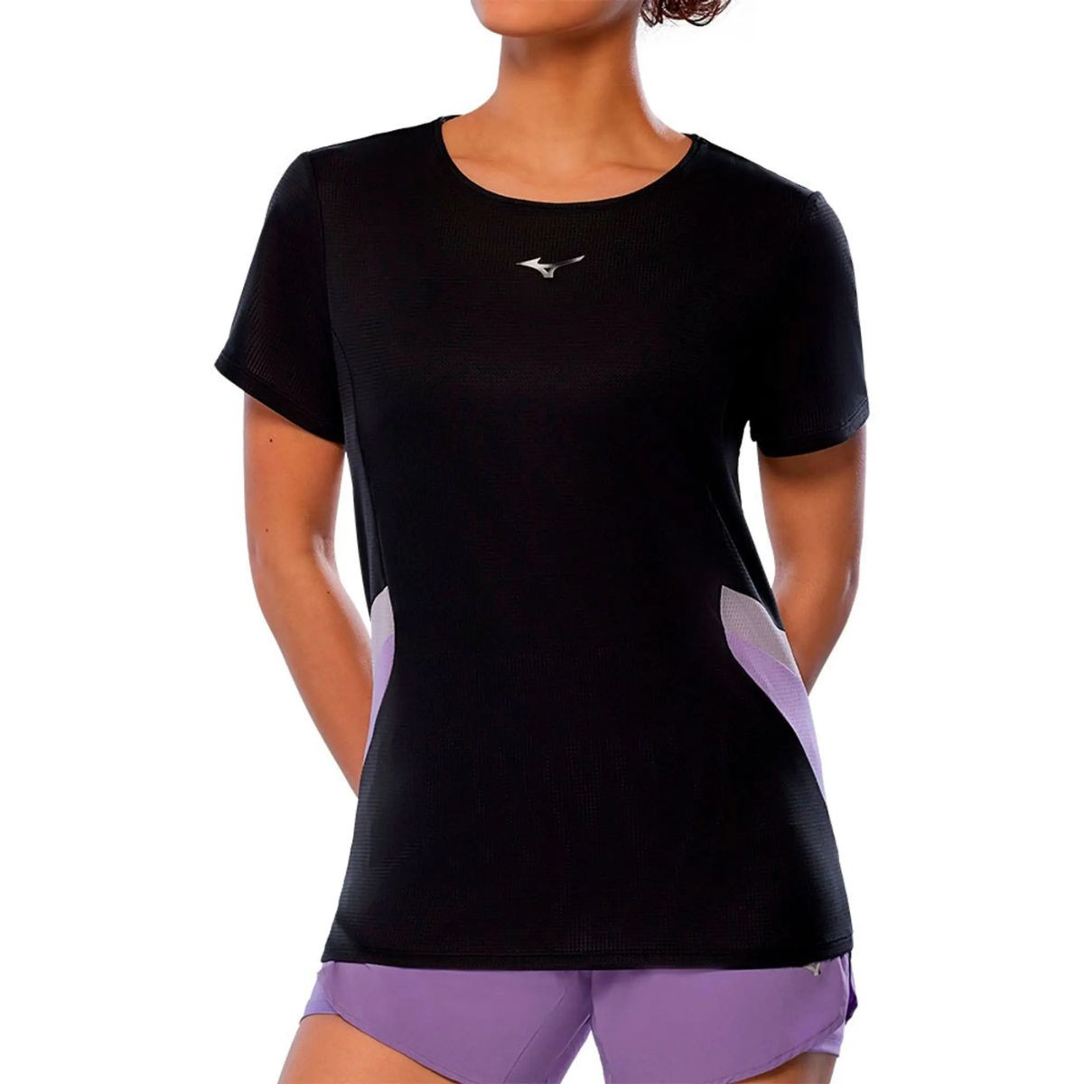 Tricou alergare dama Mizuno DryAeroFlow SS 2025-Negru-S
