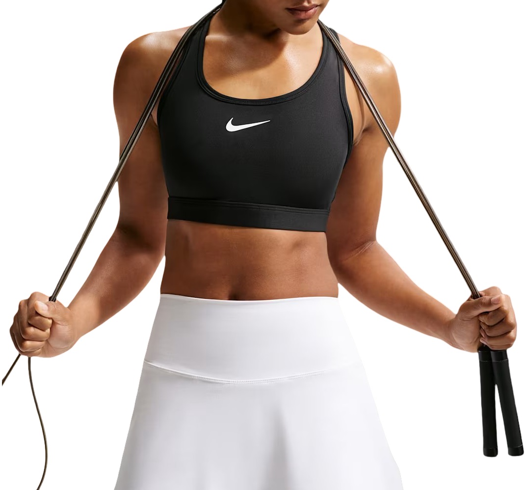 Bustiera alergare dama Nike Swoosh Dri-FIT FW 2026-Negru-S
