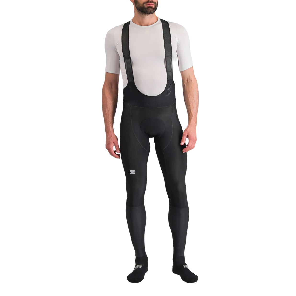 Pantaloni ciclism cu bretele barbati Sportful Total Comfort-Negru-S