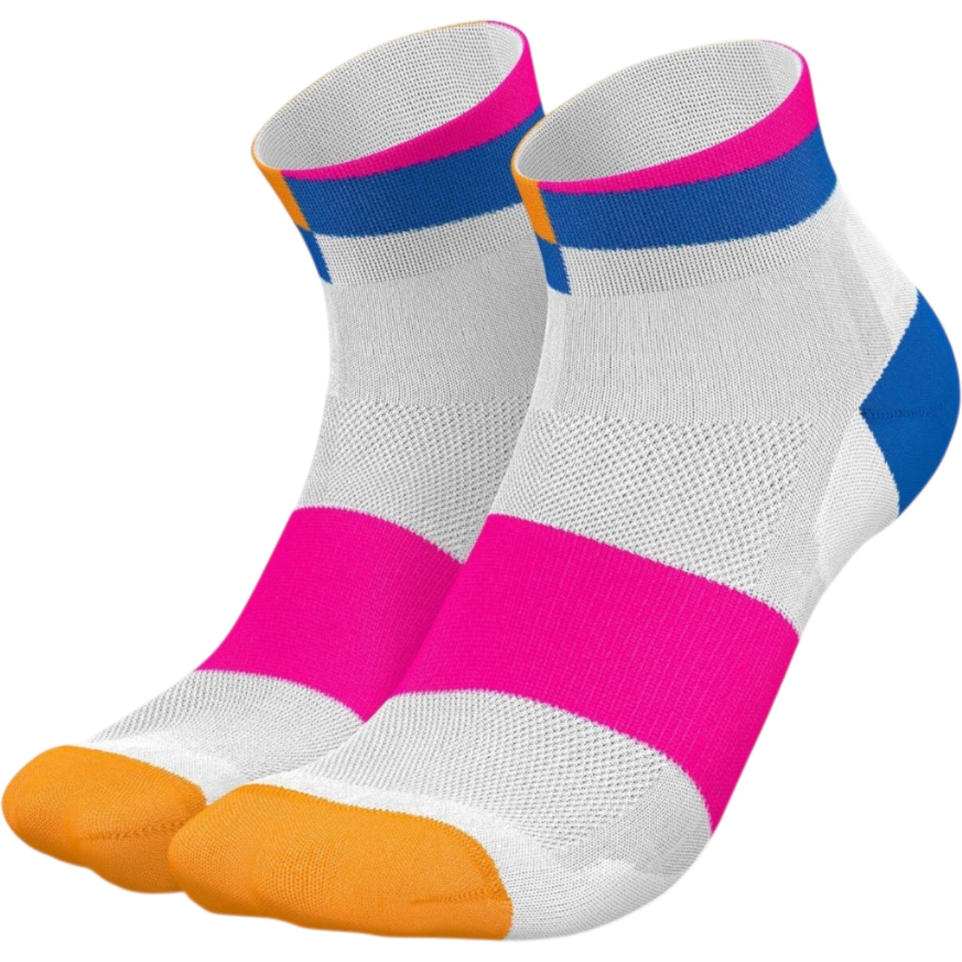 Sosete alergare/ciclism Incylence Ultralight Spirals Short-Alb/Roz-43-46