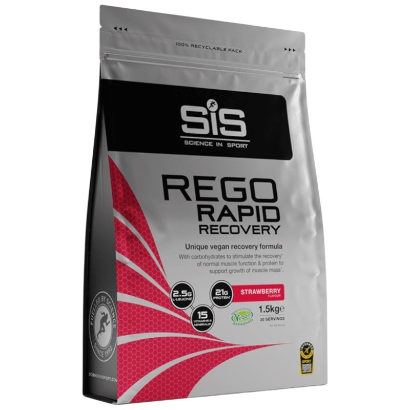 Bautura de refacere SiS Rego Rapid Recovery Aroma de Capsuni, 1.5kg