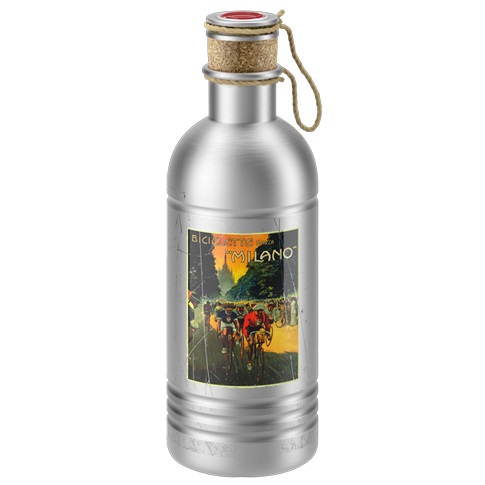 Bidon Elite Eroica Aluminiu Biciclette Milano 600 ml