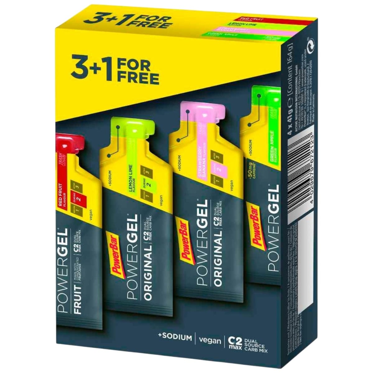 Pachet geluri energizante PowerBar Multiflavor 3+1