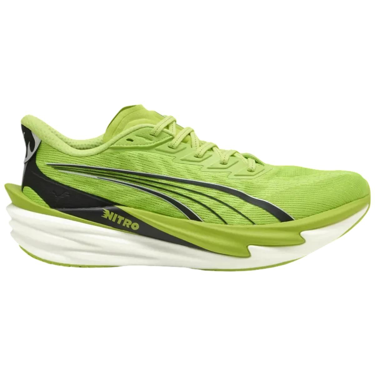 Pantofi alergare barbati Puma Deviate Nitro 4 FW 2026-Lime/Negru-41