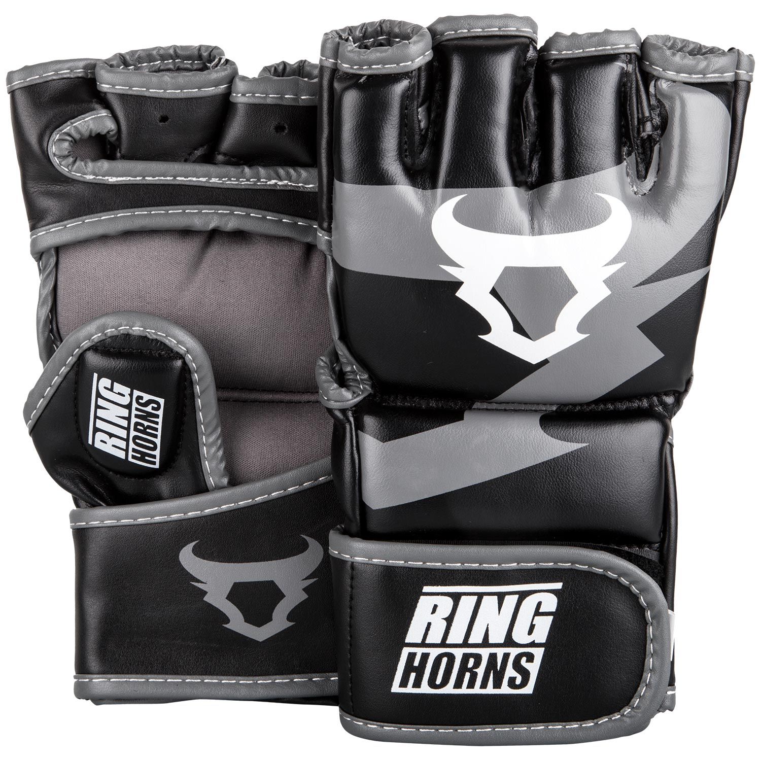 Manusi MMA Ringhorns Charger-Negru/Gri-M