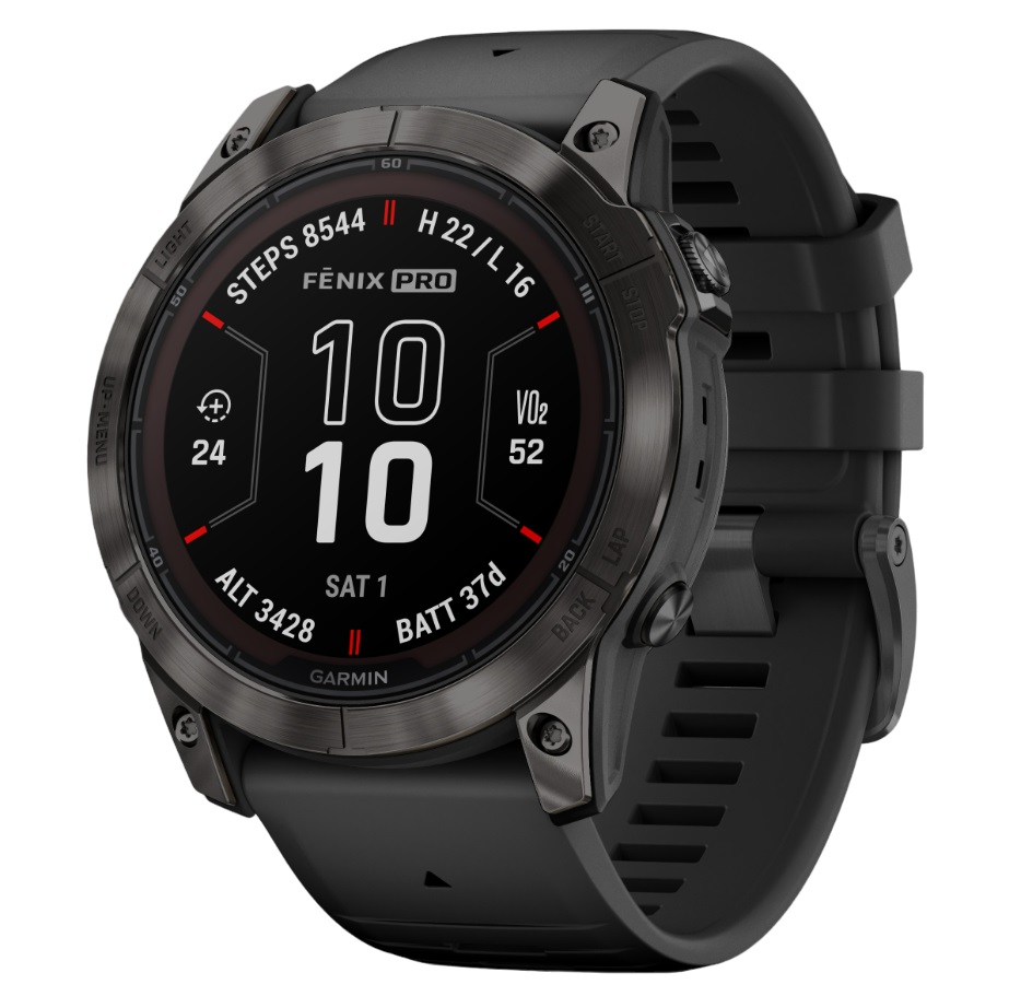 Ceas Garmin Fenix 7X Pro Sapphire Solar Carbon Grey