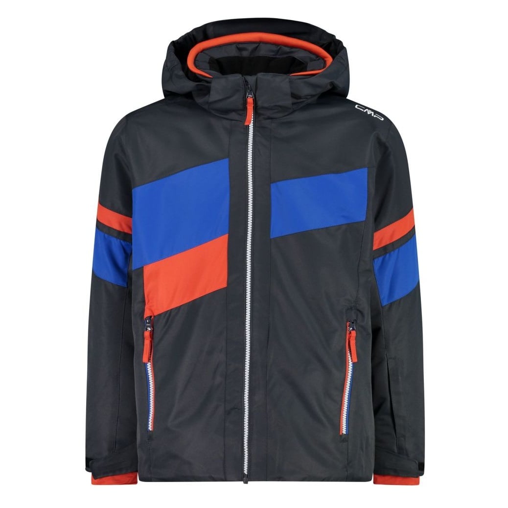 Jacheta copii CMP Snaps Hood 32W0034-Gri Inchis-116