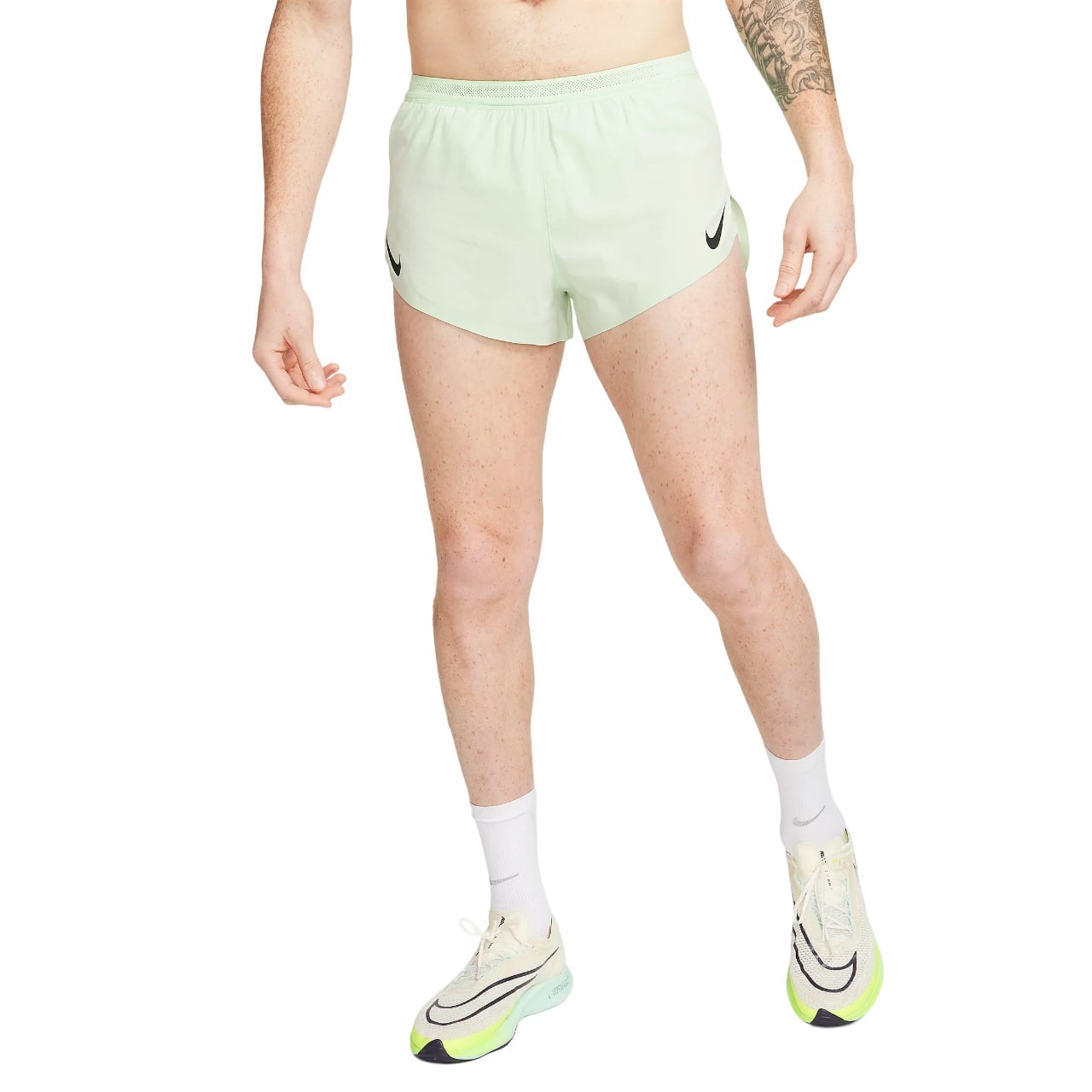 Sort alergare barbati Nike AeroSwift SS 2024-Verde Deschis-S