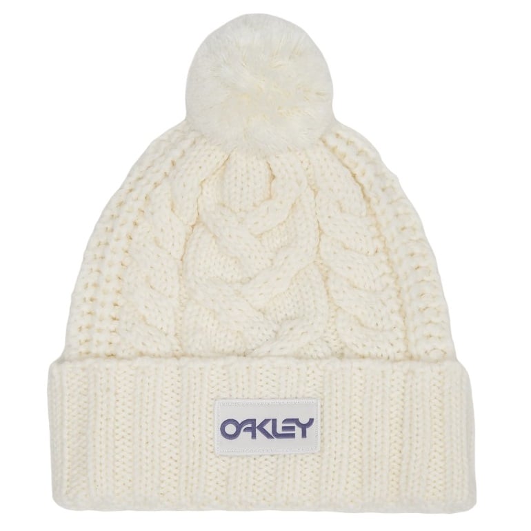 Caciula dama Oakley Harper Pom-Alb