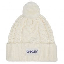 Caciula dama Oakley Harper Pom-Alb