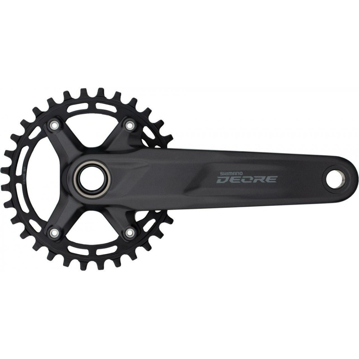 Corona Interna Shimano FC-M6000 24 Denti – Per Guarnitura A 4 Bracci – 10 Velocità – BCD 64 Asimmetrico – Y1WD24000