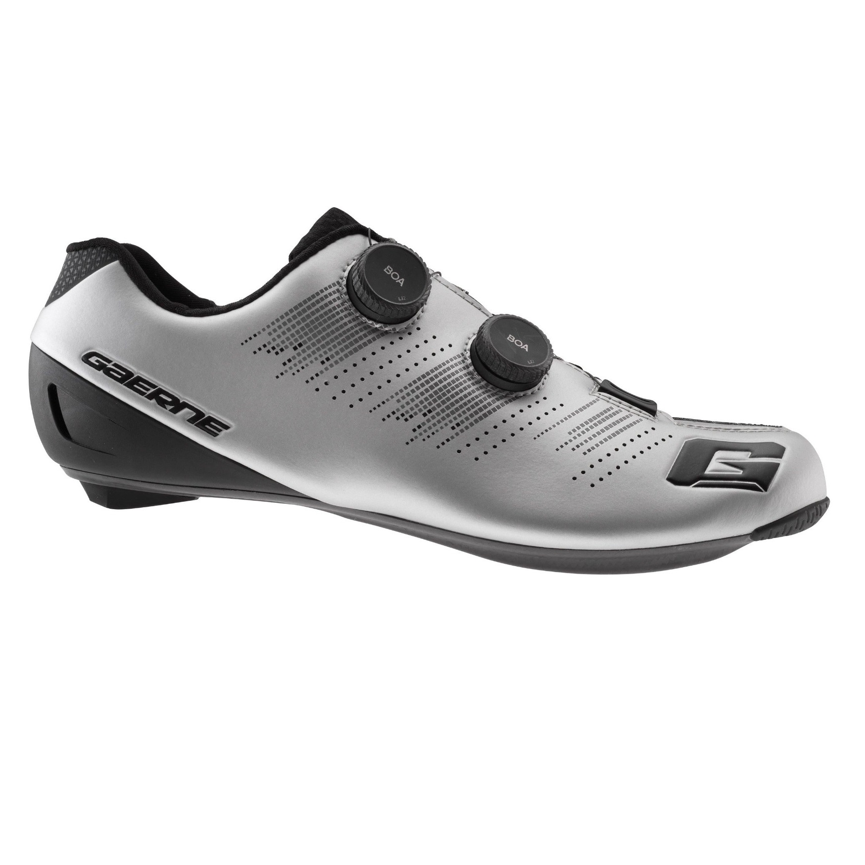 Pantofi ciclism sosea barbati Gaerne Carbon Chrono-Argintiu/Negru-40