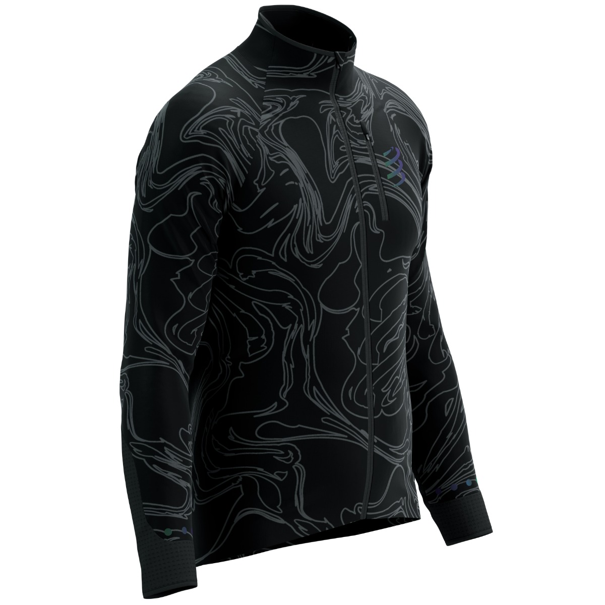 Jacheta alergare barbati Compressport Hurricane Windproof - Aurora Collection