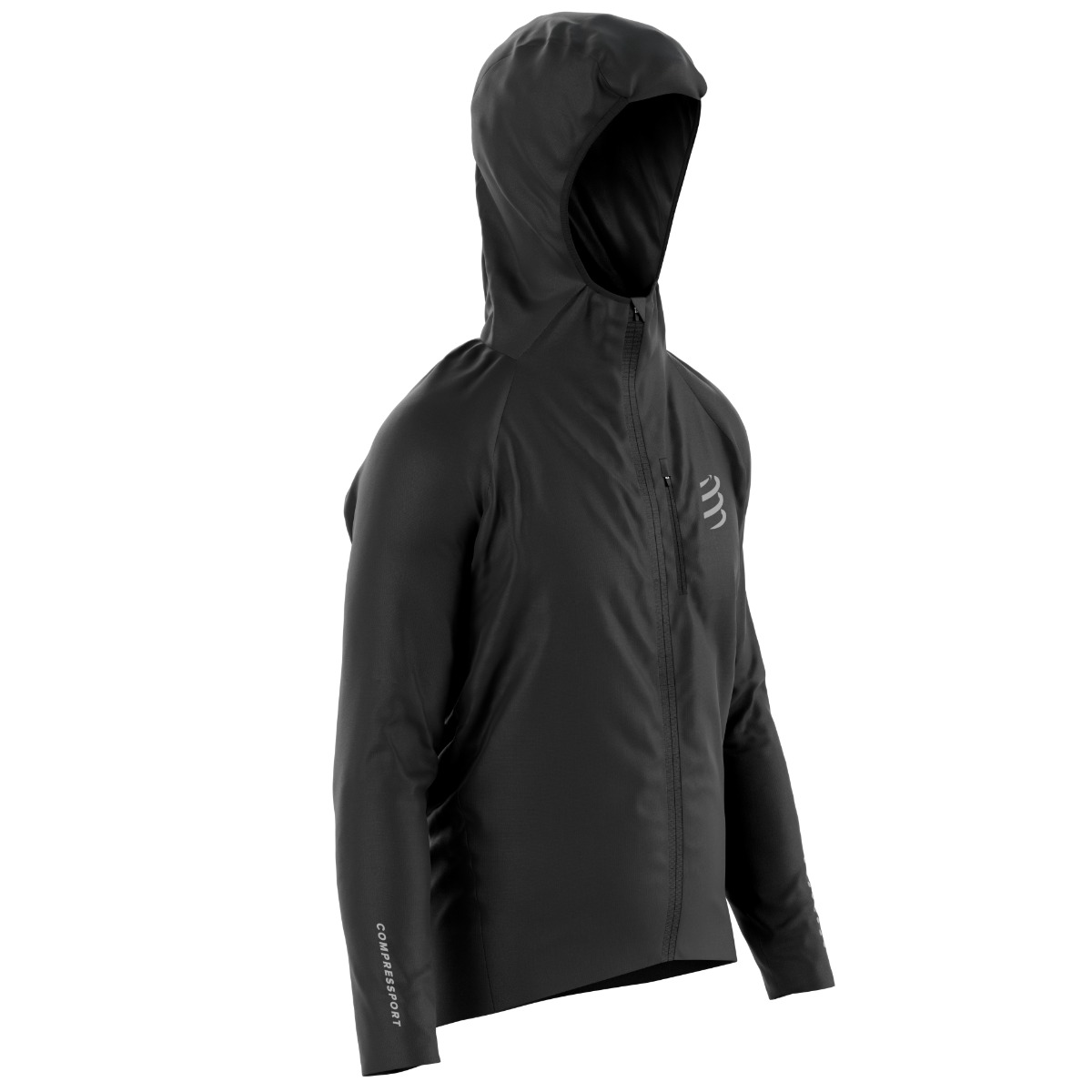 Jacheta impermeabila barbati Compressport Thunderstorm-Negru-XS