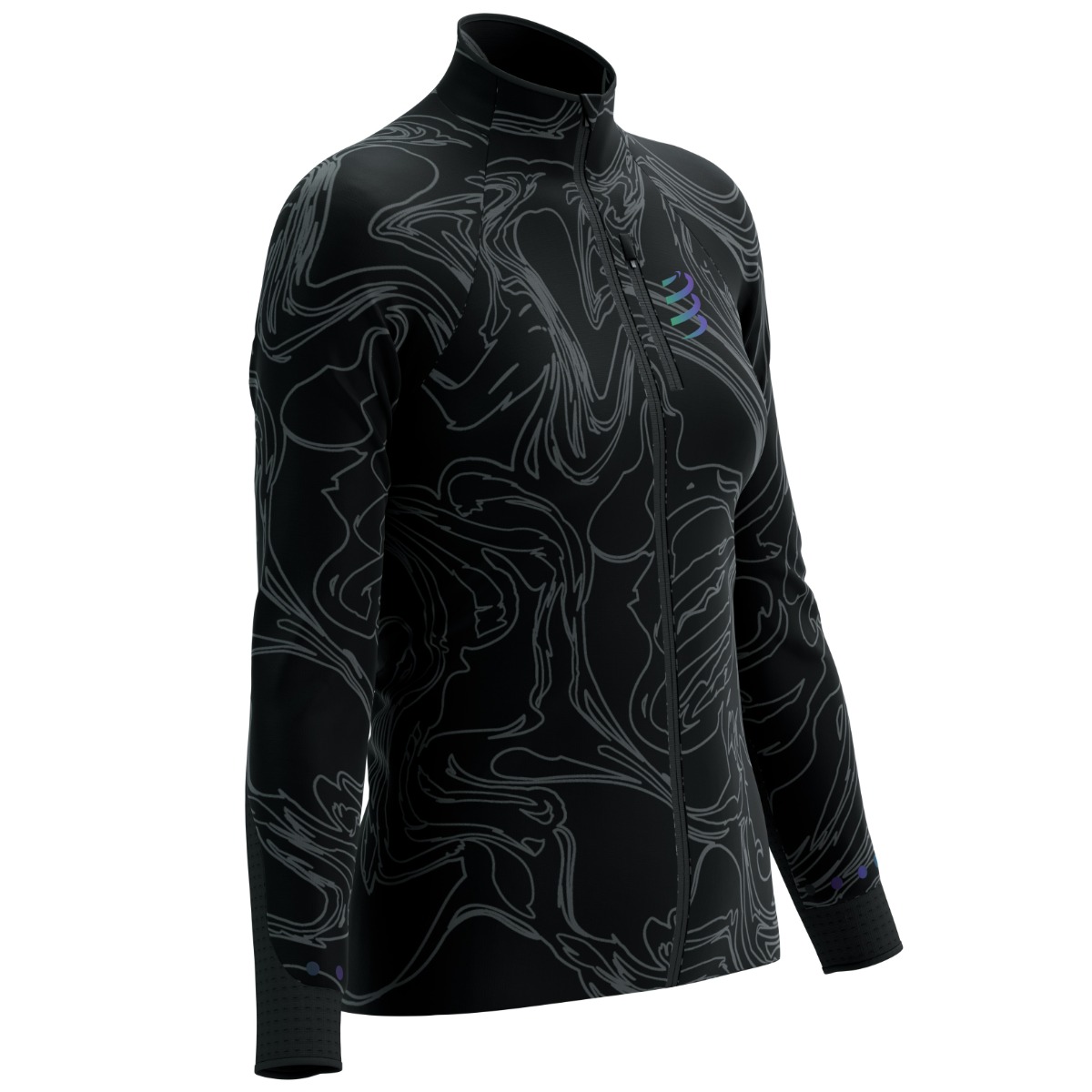 Jacheta alergare dama Compressport Hurricane Windproof - Aurora Collection