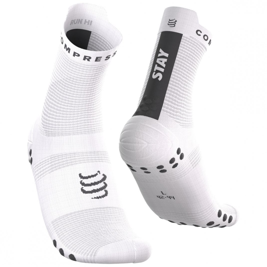 Sosete compresie alergare Compressport Pro Racing V4.0 Run High - Editie Limitata Stay Behind 2026