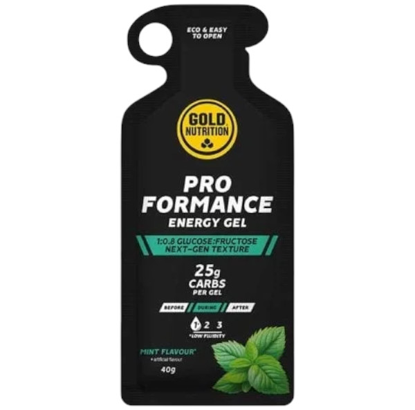 Gel energizant Gold Nutrition Pro Formance Aroma de Menta, 40g