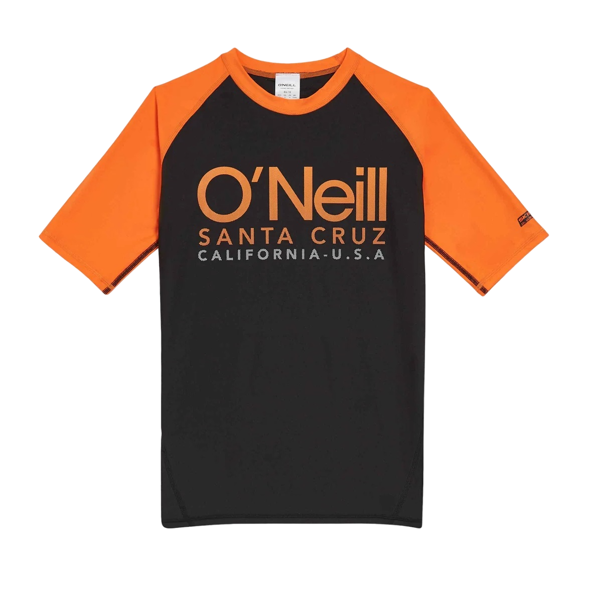 Tricou protectie UV copii O'Neill Essentials Cali-Negru/Portocaliu-4