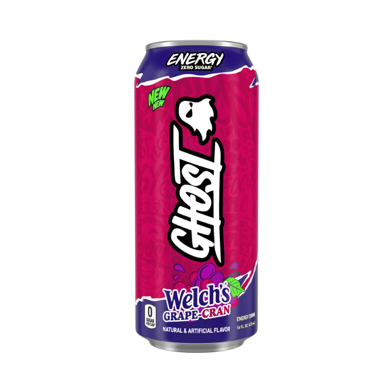 Bautura Energizanta cu Aroma de Welch's Grape Cran Ghost Energy Drink Welch's Grape Cran 473 Ml