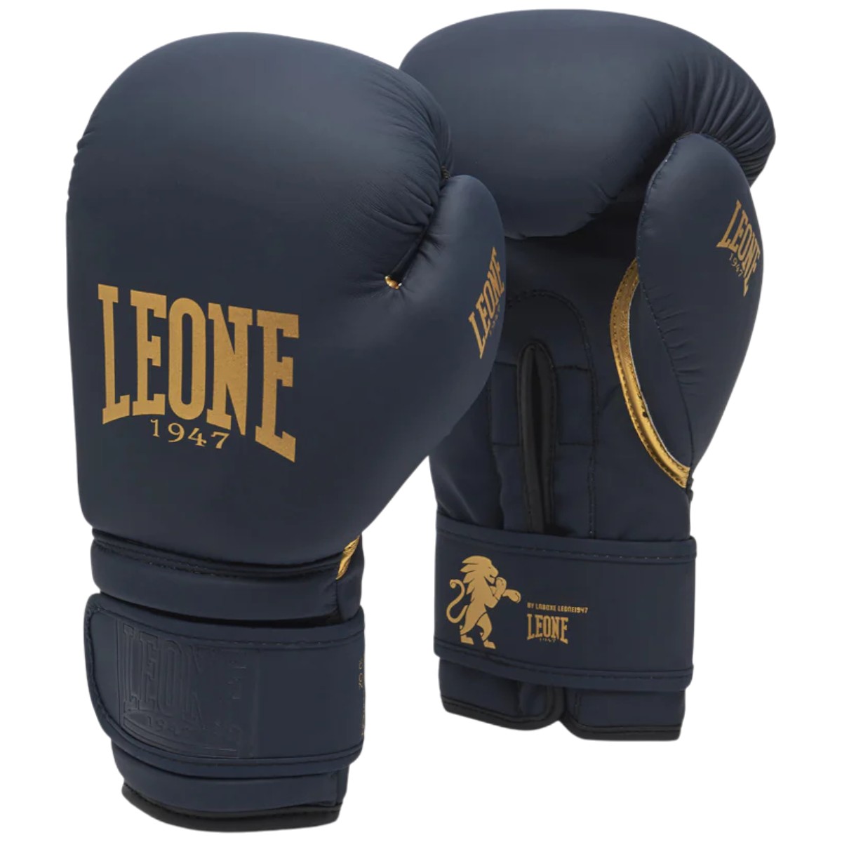 Manusi box Leone Black & Gold-Bleumarin/Auriu-14 oz