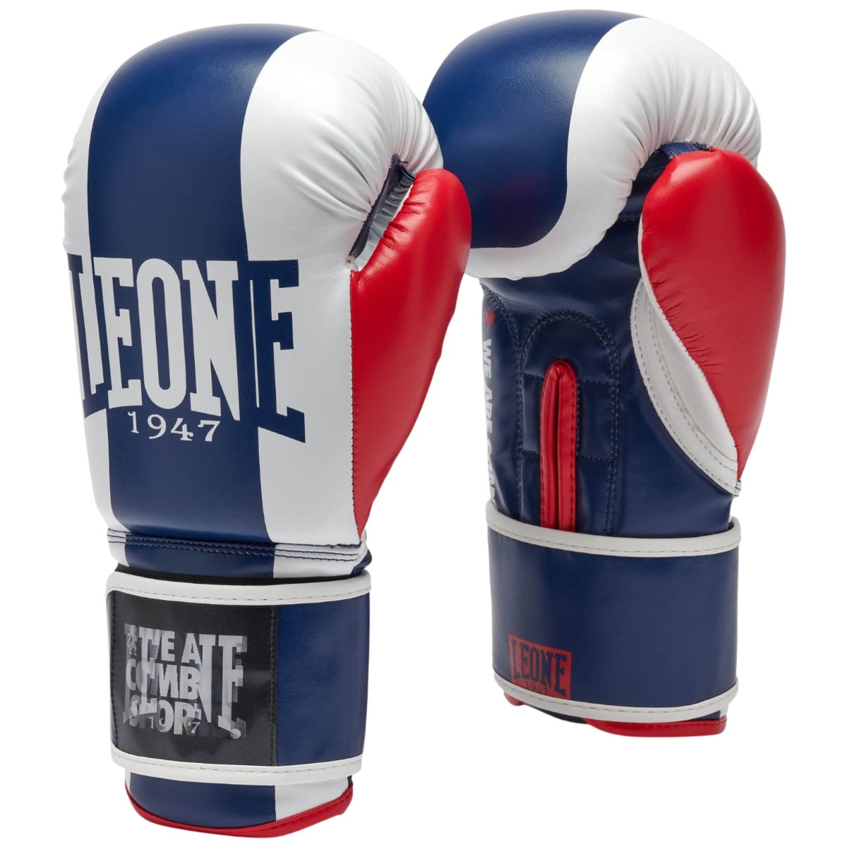 Manusi box Leone Color Block-Albastru/Alb-10 oz