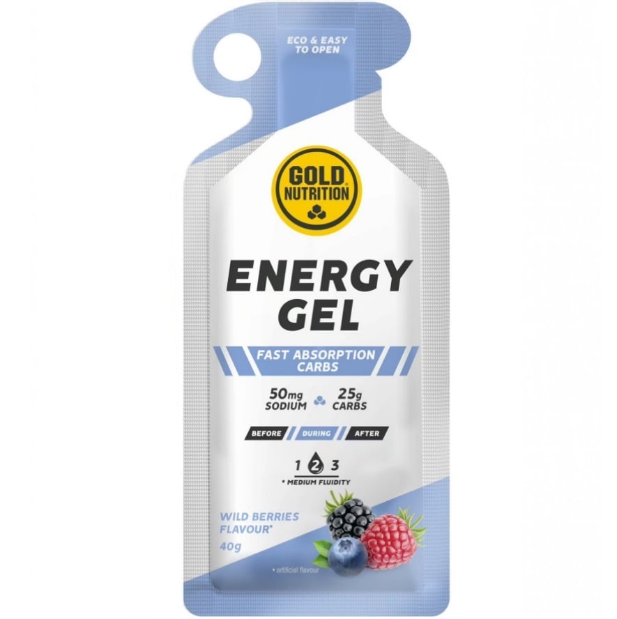 Gel energizant Gold Nutrition Energy Aroma de Fructe de padure, 40g