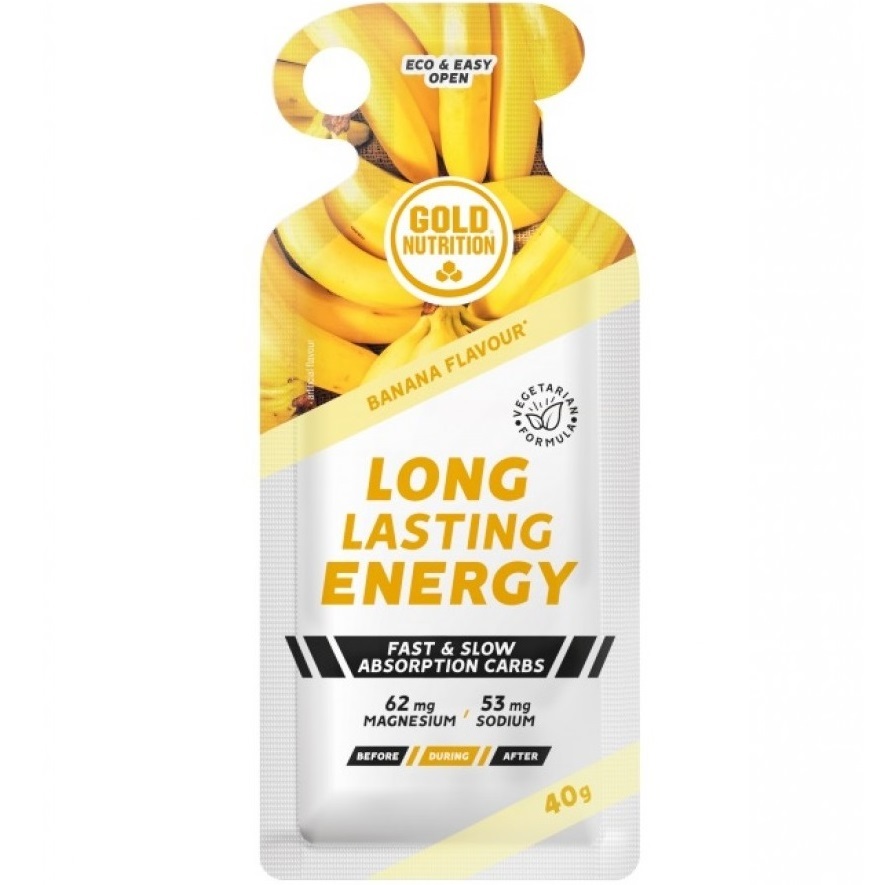 Gel energizant Gold Nutrition Long Lasting Aroma de Banane, 40g