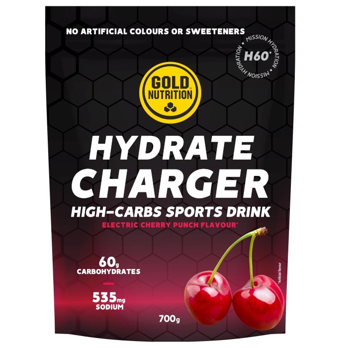 Bautura izotonica Gold Nutrition Hydrate Charger H60 Aroma de Cirese, 700g