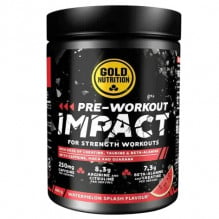 Supliment alimentar GoldNutrition Pre-Workout Impact Aroma de Pepene rosu, 400 g