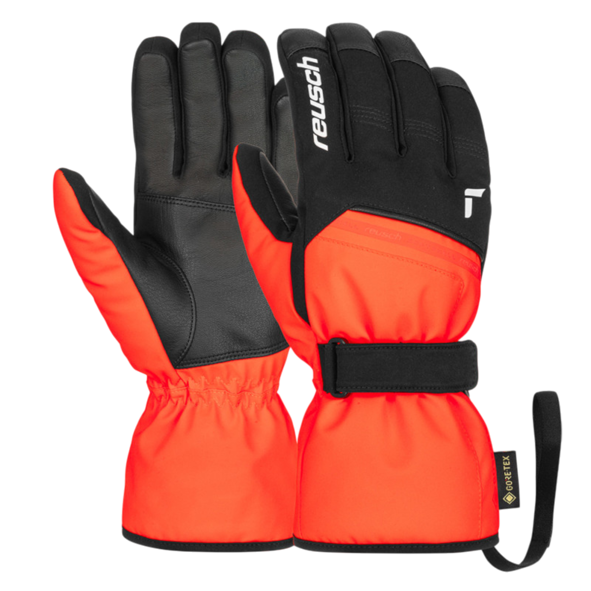 Manusi schi barbati Reusch Morris Gore-tex-Negru/Portocaliu-7.5