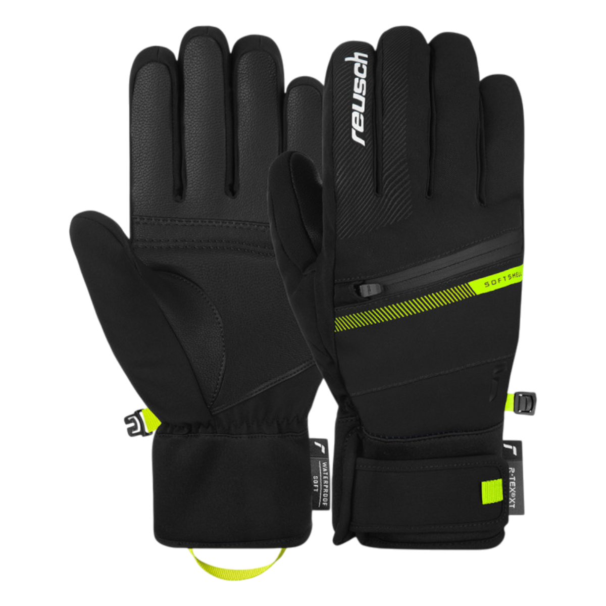 Manusi schi barbati Reusch STEVE R-TEX XT-Negru/Verde-9.5