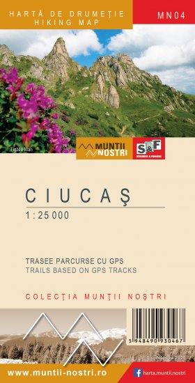 Harta de drumetie - Muntii Ciucas MN04