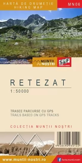 Harta de drumetie - Muntii Retezat MN06