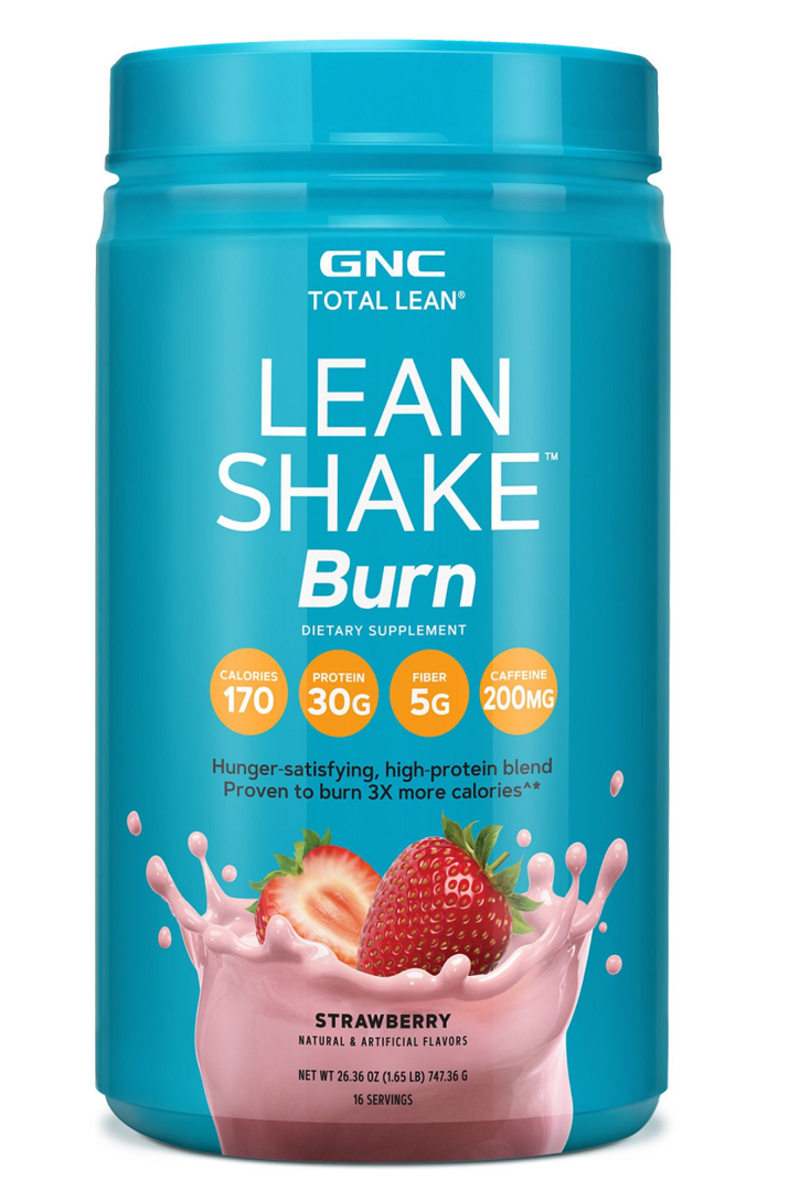 Shake proteic GNC Burn cu Aroma de Capsuni 747.36 g
