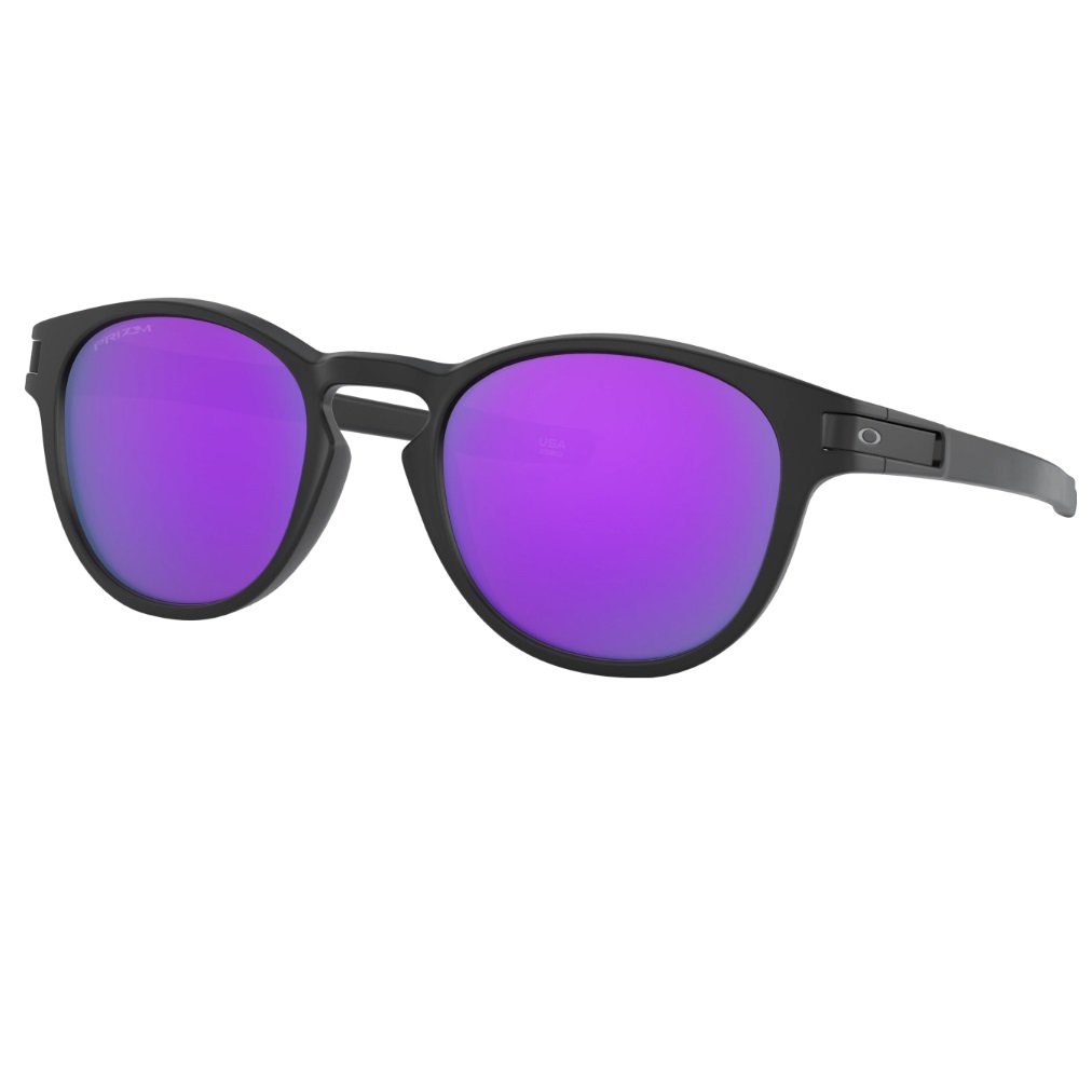 Ochelari de soare Oakley Latch Matte Black / Prizm Violet