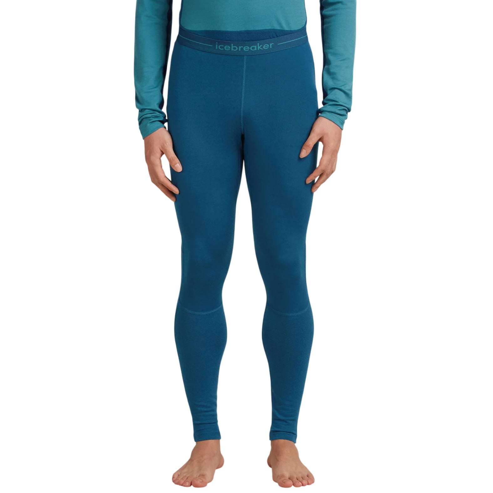 Pantaloni de corp merino barbati Icebreaker 200 ZoneKnit-Albastru-M