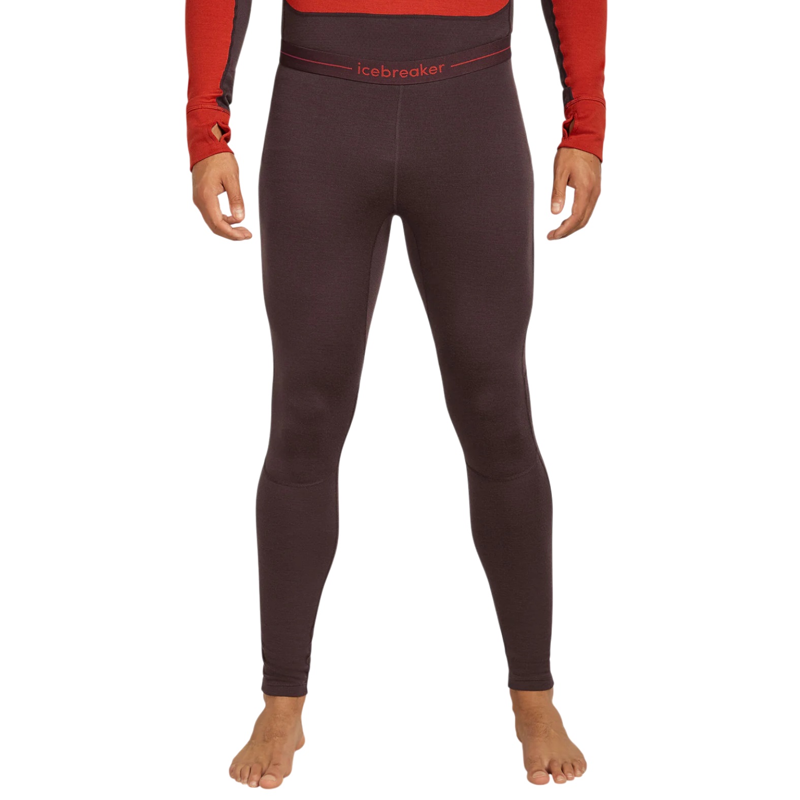 Pantaloni de corp merino barbati Icebreaker 260 ZoneKnit-Grena-S