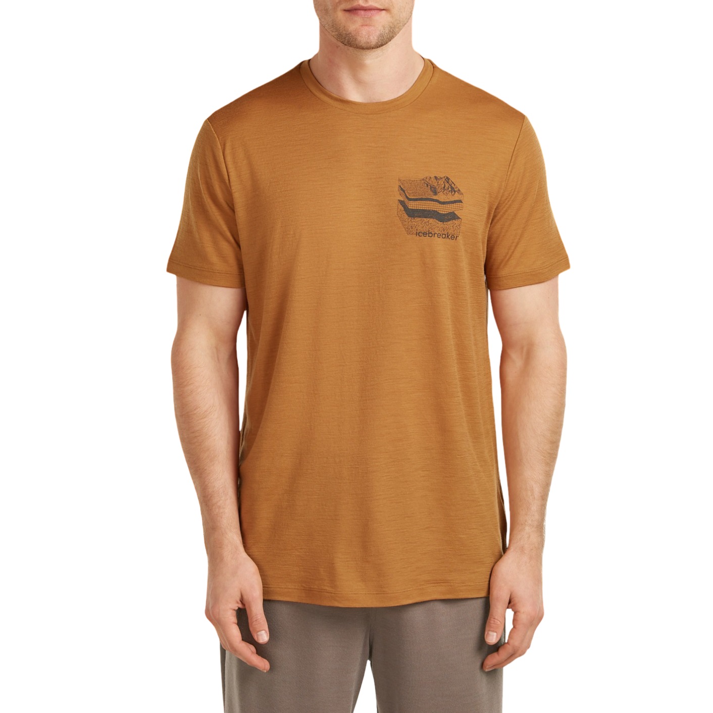 Tricou merino barbati Icebreaker 150 Tech Lite Evolving Layers Trail-Maro Deschis-S