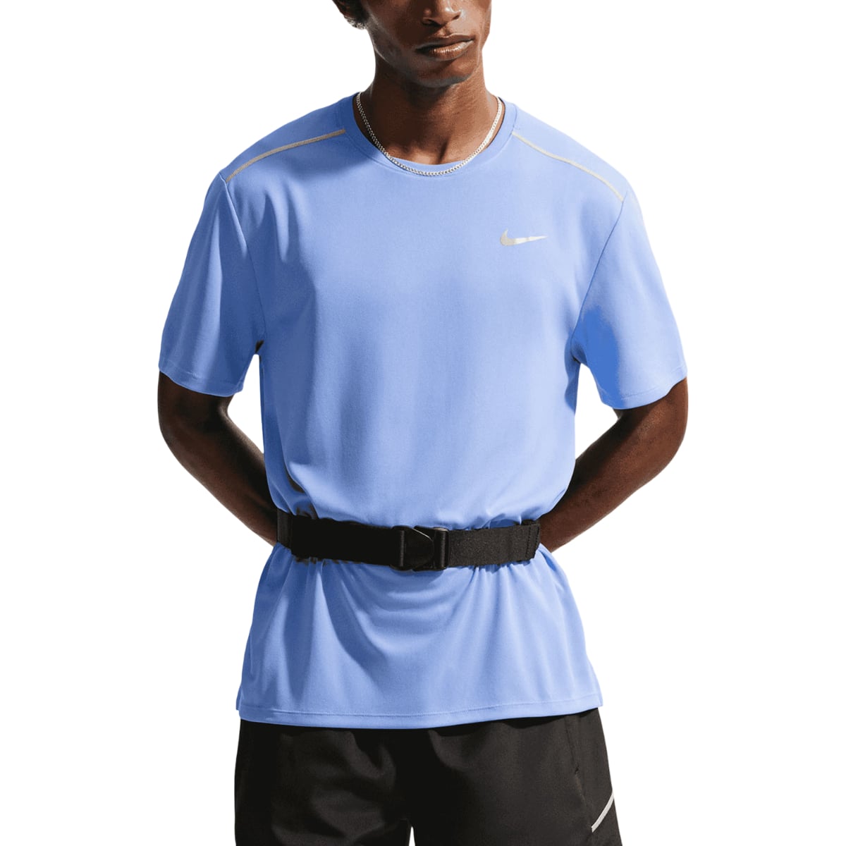 Tricou alergare barbati Nike UV Miler Dri-Fit-Albastru Deschis-S