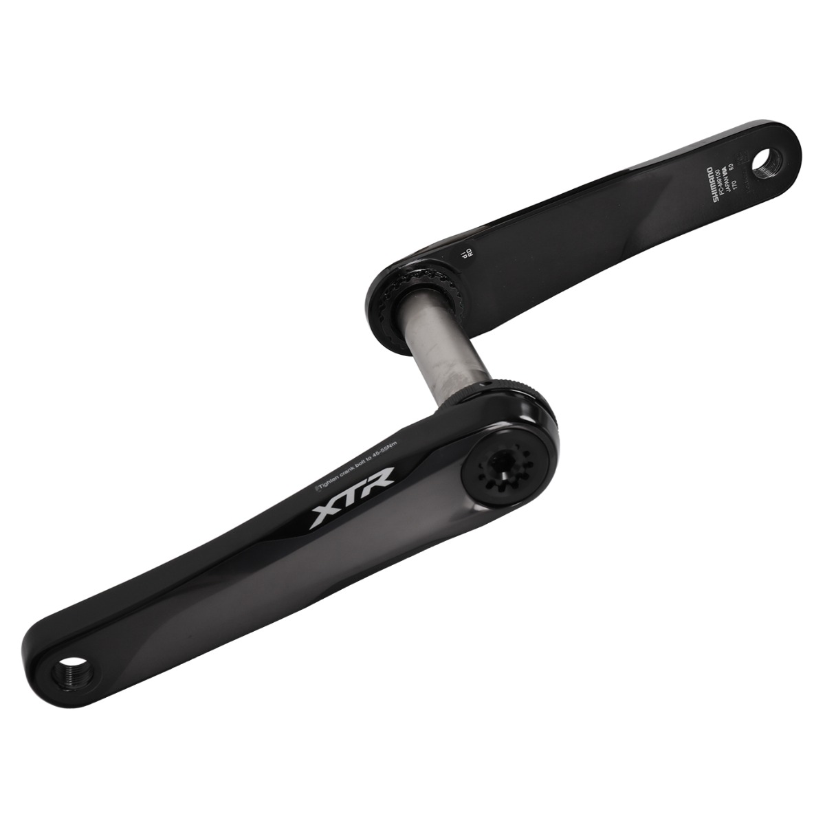 Angrenaj pedalier fara foaie Shimano Hollowtech 2 XTR FC-M9125-1, brat 175mm, 12 viteze, spate