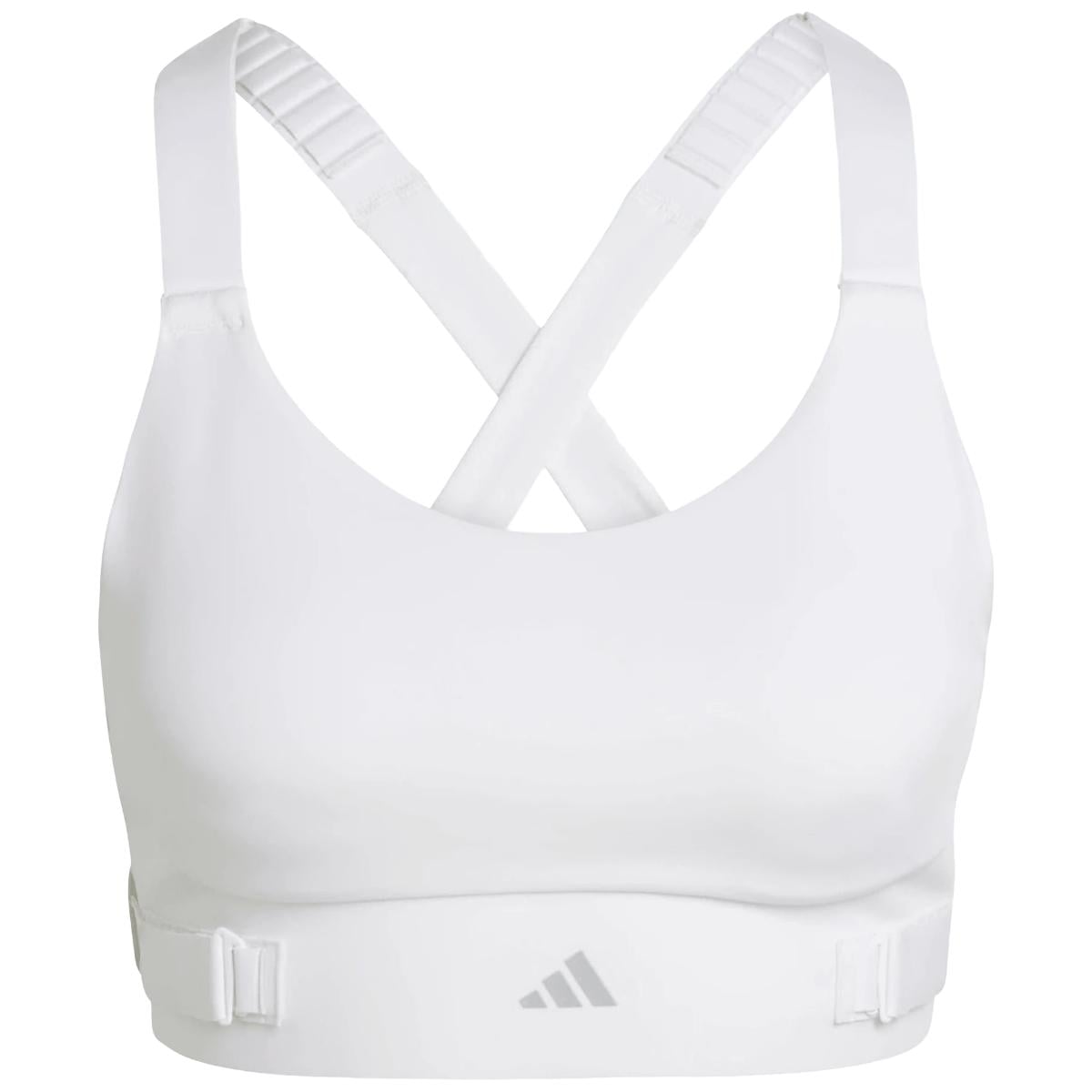 Bustiera alergare dama Adidas Fastimpact Luxe Run High SS 2026-Alb-SAB