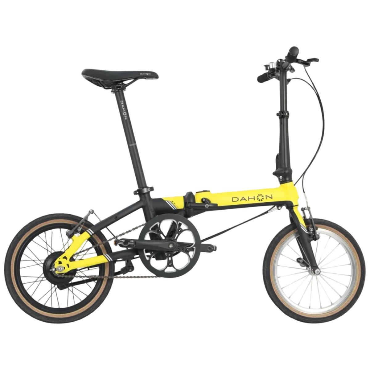 Bicicleta pliabila electrica Dahon K Feather 16"-Galben
