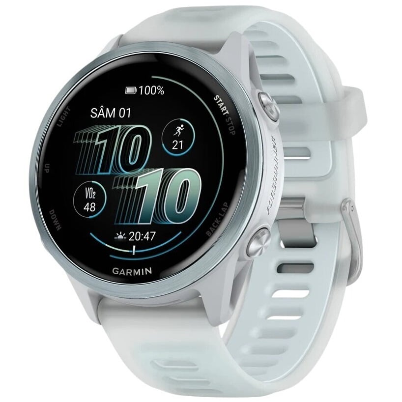 Ceas Garmin Forerunner 570 AMOLED - 42mm-Bleu/Alb