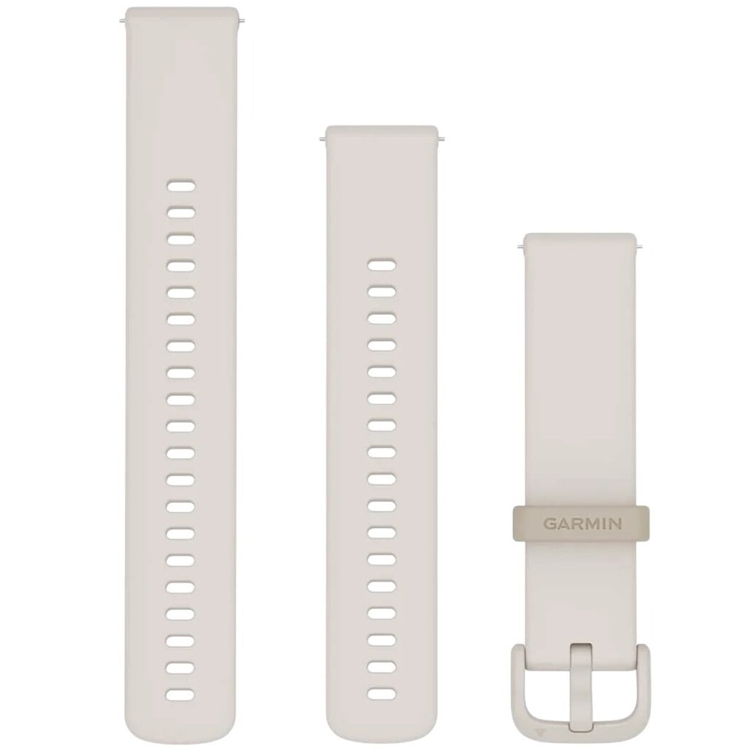 Curea silicon Garmin Vivomove/Vivoactiv/Venu/Forerunner/D2/Approach 20 mm-Alb