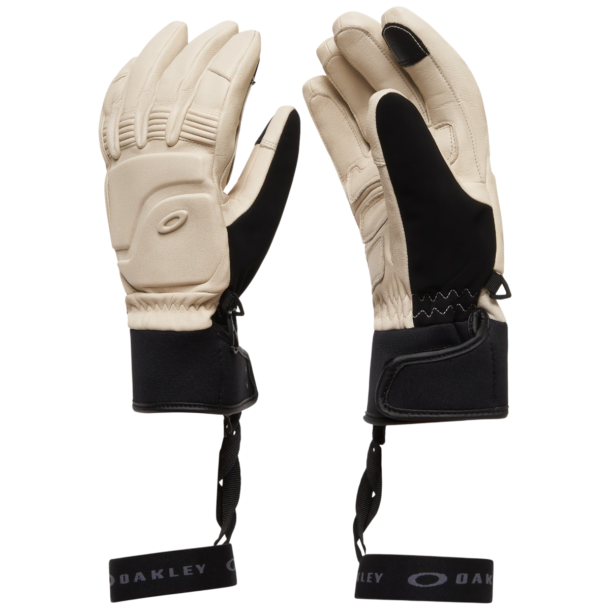 Manusi schi barbati Oakley Peak Leather-Crem/Negru-S