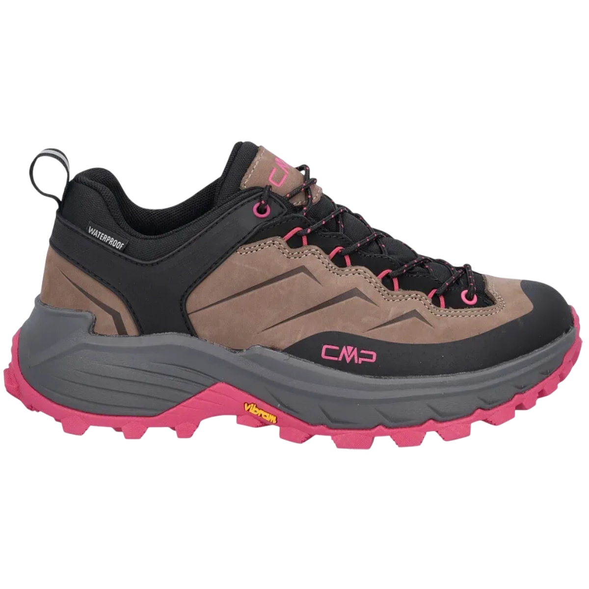 Pantofi trekking dama CMP Huranus Low Waterproof-Maro/Roz-37