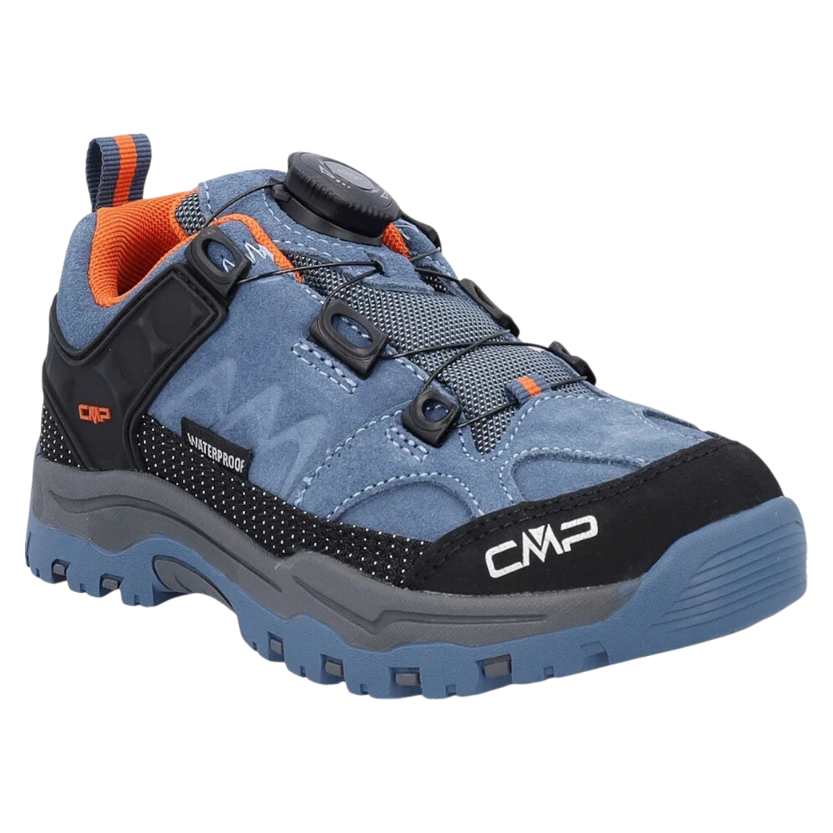 Ghete trekking copii CMP Kids Kiruna Low Fitgo Trekking Shoes Wp 3Q56764J-Albastru-38