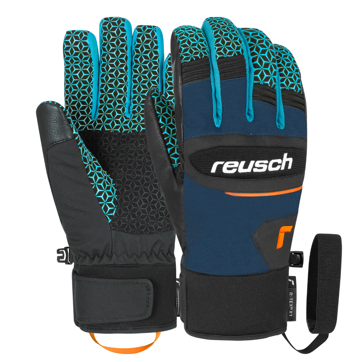 Manusi schi barbati Reusch Dragon R-TEX XT-Albastru/Negru-8